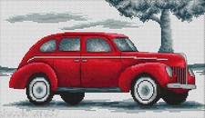 LUCA-S  B2237  Voiture rétro  Kit  Broderie  Point de croix compté