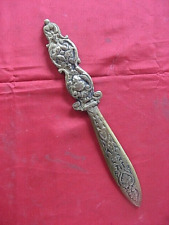 ++"518.4" BEAUTIFUL ANTIQUE BRONZE PAPER CUTTER RICHLY CHISEL AND DECOR 19th century