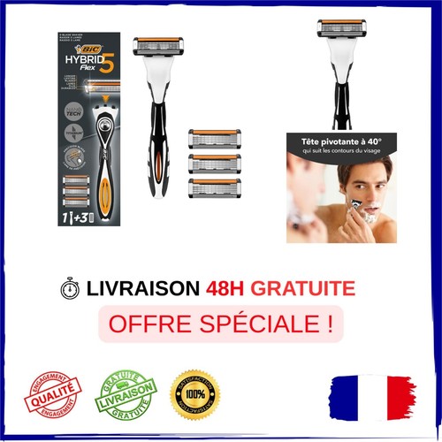 Bic hybrid flex rasoir - rasoir, homme