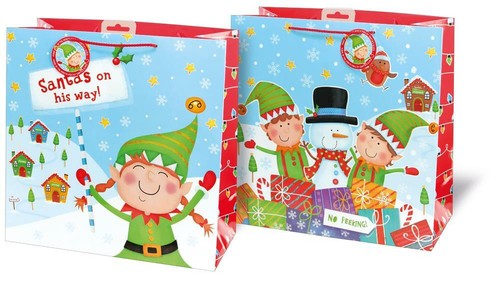 Sac cadeau noël carré - sac,