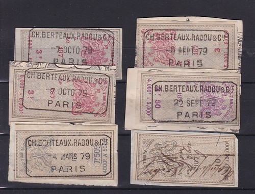 Timbres france fiscaux lot - france,