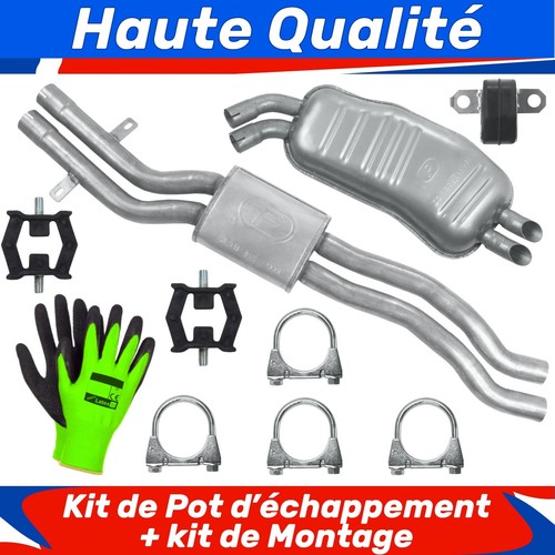 Kit pot échappement pour - kit, de