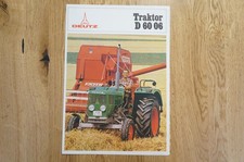 Deutz Tractor Brochure Type D 6006 8 Page 1968 Poster