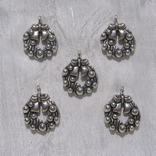 Lot breloques perles metal - 5,