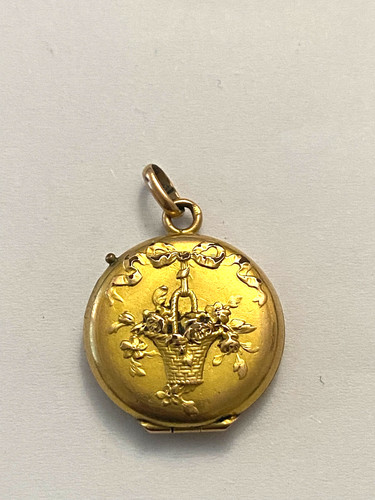 Ancien pendentif double porte - ancien,