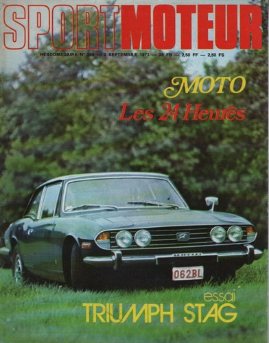 Sport moteur 249 1971 - 249, triumph