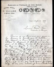 BOUGHY (18) COOPERAGE / PRESS STILL FOULOIR VATS ""H. COUADE"" in 1892