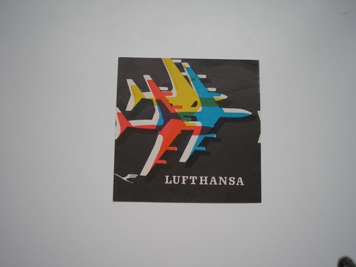 Etiquette lufthansa boeing - lufthansa,
