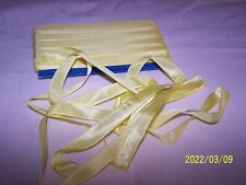 Antique Chick Yellow Silk Ribbon. Sold by the meter. N°143