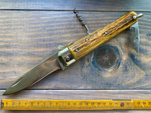 Ancien couteau pliant bois de - ancien,