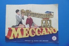 MECCANO 1A - CONSTRUCTION MANUAL 1A dated 1954 - GAMES - FRANCE - VINTAGE