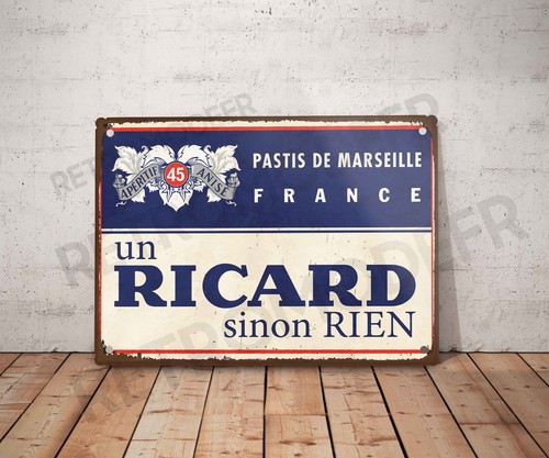 Plaque métal vintage - , ricard
