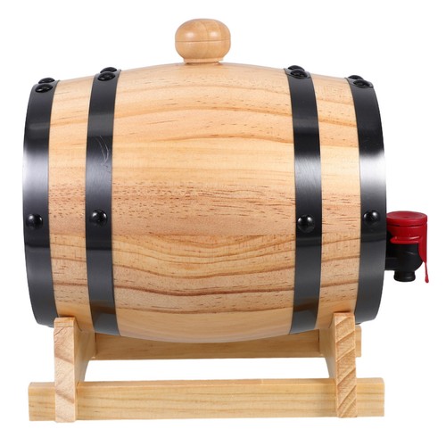 Tonneau vin rouge bois - rouge,