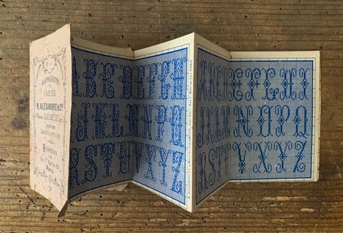Carnet alphabet broderie - carnet,