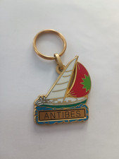Vintage 80' Sailboat City of ANTIBES Keychain