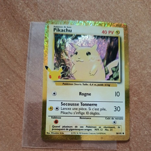 Carte pokémon pikachu - carte,