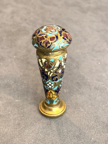 Cachet sceau bronze émail - cachet,