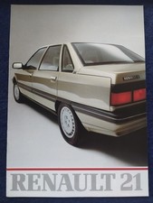 Renault 21 R21 Brochure 4.1986