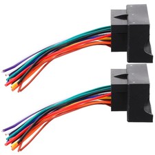  2 Pcs Cable Sono Voiture Connecteur Autoradio Kit De Harnais En Fil