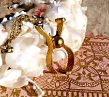 OLD GLOVE CLAMP for castellaine in plated metal circa 1900