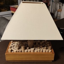 Lampe de chevet en bois abat