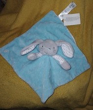 Doudou lapin bleu obaibi neuf - bleu,