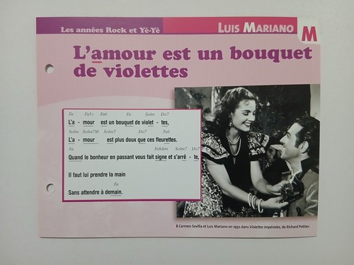 Carte fiche luis mariano - fiche,