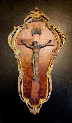 Crucifix bronze stoffel - crucifix,