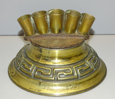 -SUPERBE PORTE CANNES ou PARAPLUIES LAITON et FONTE à décor de frise Grecque  D