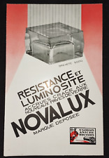 NOVALUX pavers glass brochure 1920s Saint-Gobain Paris