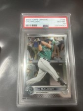 2022 TOPPS CHROME #149 CAL RALEIGH ROOKIE RC PSA 10