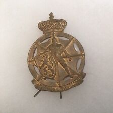 BELGIUM HAIRSTYLE - Civil Defense Helmet Badge 2°GM