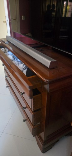 Commode tiroirs merisier - 4,