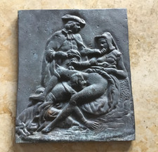 PLAQUE EN FONTE -SCENE