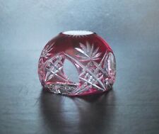 Antique Val Saint ST Lambert Overlay Red Cut Crystal Paper Sulfide Press