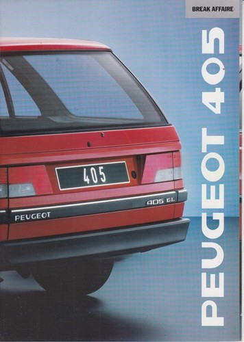 Catalogue brochure peugeot 405 - peugeot,