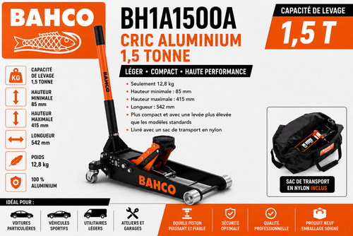 Bahco bh1a1500a cric aluminium - bh1a1500a,