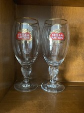 Stella Artois Beer Glasses Belgium Anno 1366 40 cl Set of 2
