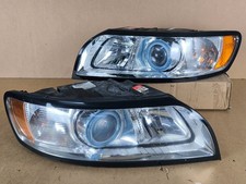 OEM Headlights Lamps Lights PAIRS Volvo S40 V50 HID 2008-2011 FACELIFT HID XENON