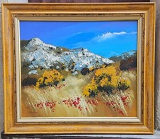 Coquelicots et genêts par