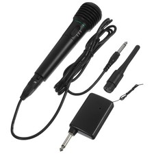 2 In1 Handheld Microphone Wireless À Double Utilisation Filaire Sans