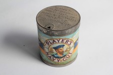 Medium Player's Navy Cut Tobacco Sheet Metal Cigarette Box (65156)