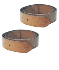 Paire d'étriers en cuir faits