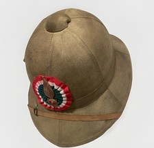 RARE HELMET CASQUE M28 ELMETTO COLONIALE TROPICAL 1941 - Cappelleria Melegari