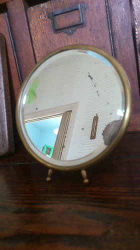 Ancien petit miroir barbier - petit, de