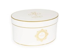 Boîte à chapeau vide coffret ovale Maison Méert