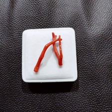 Ancienne pierre précieuse branche de corail rouge 100% naturelle corail de me...