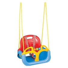 Siège Balançoire Pilsan SR 3 En 1 Modulable Avec Cordes Rouge Et Bleu