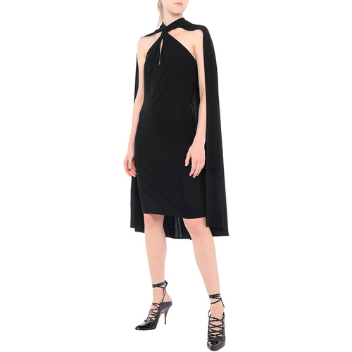 Dsquared2 black cape dress - dress, tie