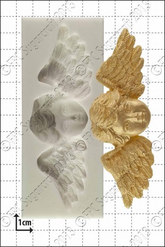 Moule silicone ailes chérubin - silicone,